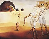 Salvador Dali Enchanted Beach with Three Fluid Graces painting
